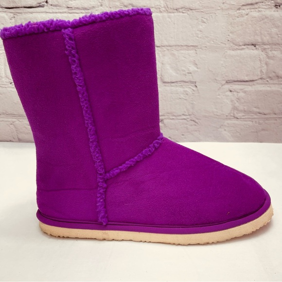 Women's Ugg Style Faux Suede Ankle Boots M (7-8) - Picture 2 of 6